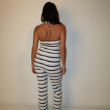 The Brooklyn Stripe Halter-neck Top