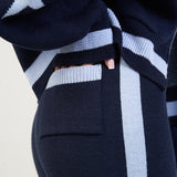 The Signature Knitted Wide Leg Sweatpants In Dusk