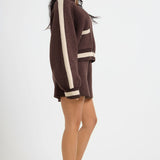 The Classic Knitted Shorts In Fudge