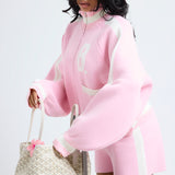 The Classic Knitted Shorts In Sugar