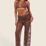 Ravello lace folder over trousers