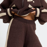 The Classic Knitted Shorts In Fudge