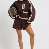 The Classic Knitted Shorts In Fudge