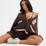 The Classic Knitted Shorts In Fudge