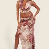 Amalfi cowl neck crop top