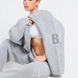 Cozy Knitted Oversized Jumper In Ash