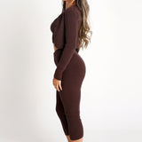 Espresso Cropped Cardigan