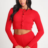 Cherry Cropped Cardigan