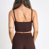 Espresso Crop Top