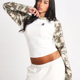 Camo cinched tee