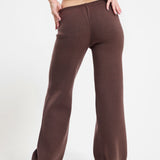 The Manhattan Wide Leg Trousers In Coco