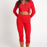 Cherry Cropped Cardigan
