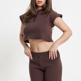 The Manhattan Crop Top In Coco