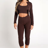 Espresso Crop Top
