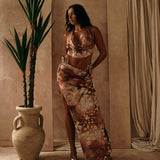 Amalfi maxi skirt