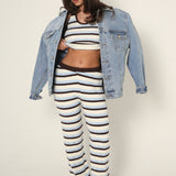 The Brooklyn Stripe Halter-neck Top