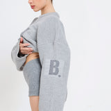 Cozy Knitted Oversized Jumper In Ash