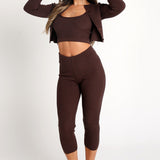 Espresso Crop Top