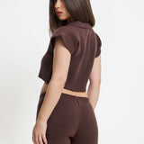 The Manhattan Crop Top In Coco