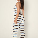 The Brooklyn Stripe Halter-neck Top
