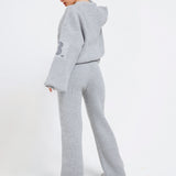 Cozy Knitted Oversized Jumper In Ash