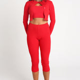 Cherry Cropped Cardigan