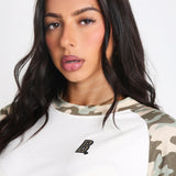 Camo cinched tee