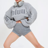 Cozy Knitted Oversized Jumper In Ash