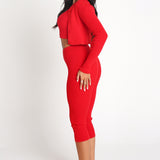 Cherry Cropped Cardigan