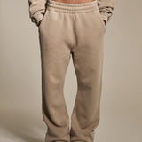 Latte Washed Straight Leg Jogger